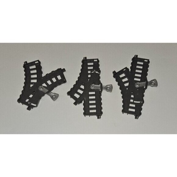 32 Thomas Trackmaster Gray Train Track Lot Mixed Straight Curved Switch End - Picture 12 of 12